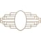 Ekena Millwork Elizabeth Wood Fretwork Pierced Medallion, 32"W x 16"H x 8 3/4"IW x 15 1/8"IH x 1/4"T, Hickory CMWP32X16X0250EBHI - alternate 1